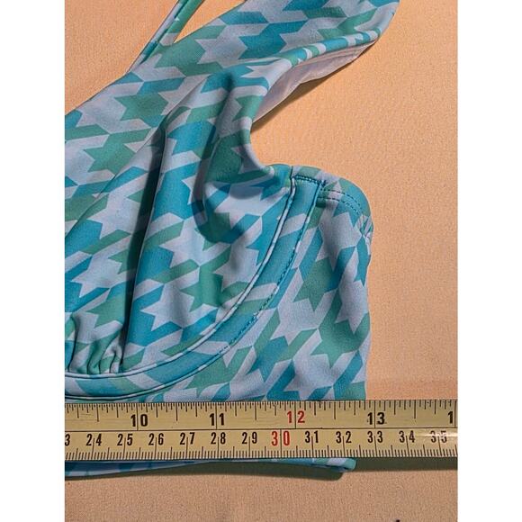 Ninety-Nine Houndstooth Print Bikini Top & Bottom Size M No Bra Inserts - Picture 10 of 10
